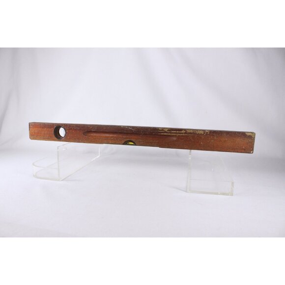 English 24" Solid wood and brass spirit level, vintage Parry & Bott Ltd - Picture 3 of 7